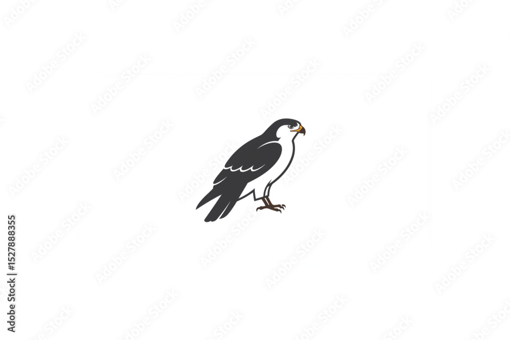 Fototapeta premium Elegant Falcon Bird Design Perfect for Branding Logos and Identity Systems