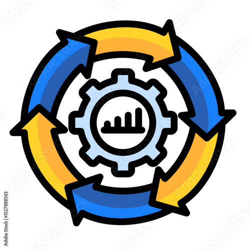 Business Continuity  Icon Element For Design	