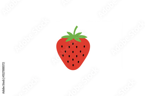 Delightful Strawberry Design Perfect for Branding Projects, Logos, and Icons, a Scalable Graphic Resource for Various Applications