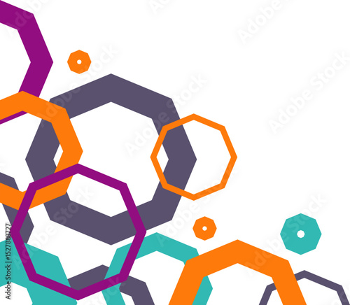 Geometrical Colorful Abstract Corner