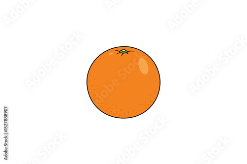 A vibrant orange fruit design perfect for logos branding and healthy food product labels offering a fresh citrus aesthetic