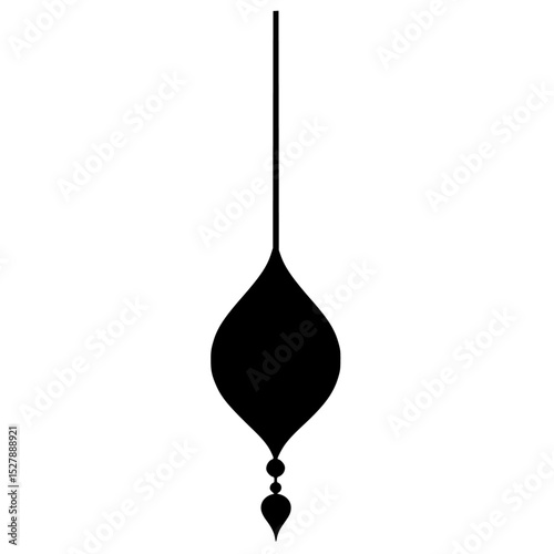 a black silhouette of a lamp on a white background black, lamp, lantern, silhouette , Generative art.