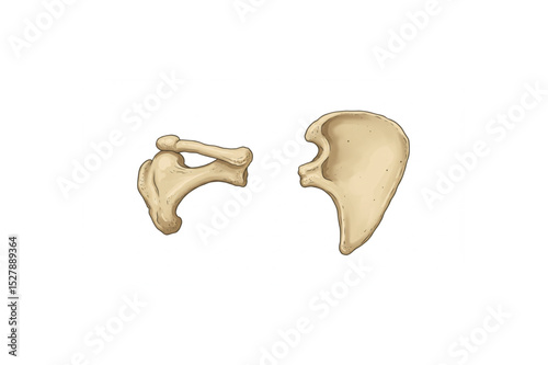 Detailed Scalable Anatomy Drawing of the Human Temporal Bone, ideal for Medical Publications, Educational Resources, and Scientific Illustrations.