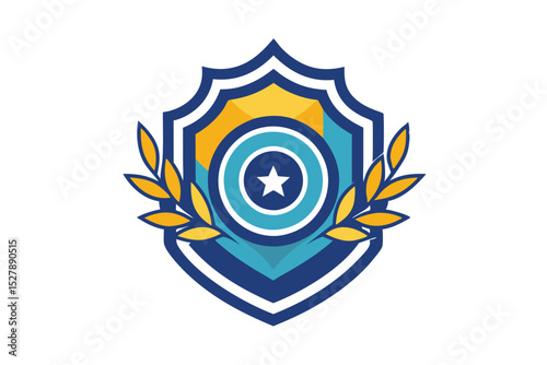 Award Winning Shield Design  A Crest of Honor and Achievement