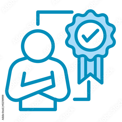 Trusted Leader  Icon Element For Design	