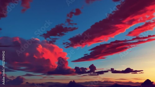 sunset over the sea 4k video