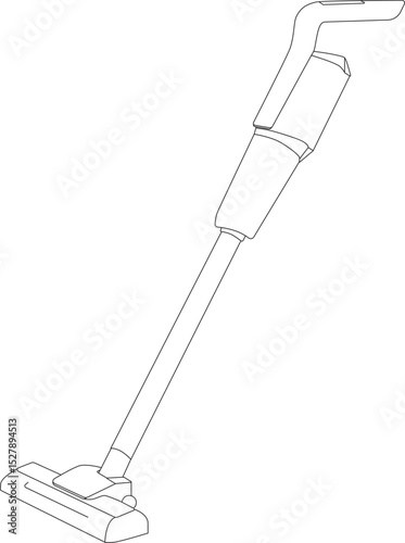 illustration of a vacuum cleaner for cleaning houses and warehouses