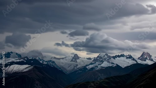 Wallpaper Mural Stormy mountain range landscape Torontodigital.ca