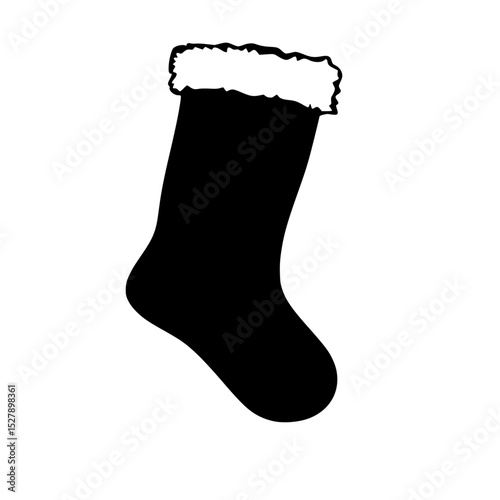 a black silhouette of a boot on a white background black, boot, icon, silhouette, sock , Generative art.
