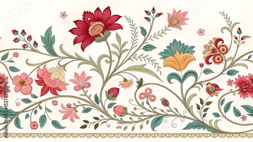 Mughal Wedding card Design, Invitation design for mehendi, Peacock, watercolor Background.