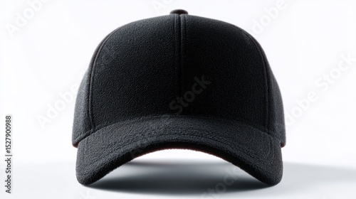 Hat mockup with detailed texture, centered on white backdrop