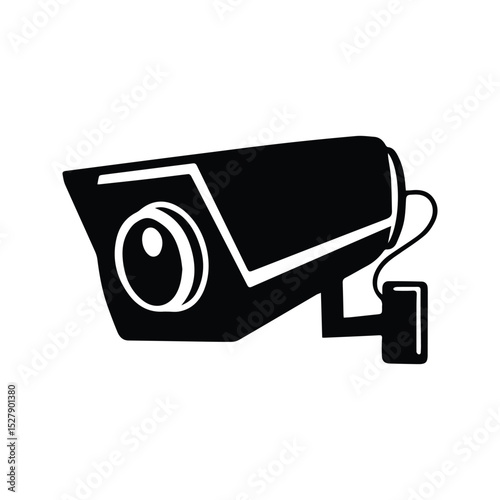 CCTV Icon. Security Camera Illustration. Surveillance Video Camera. Room Corner Camera.