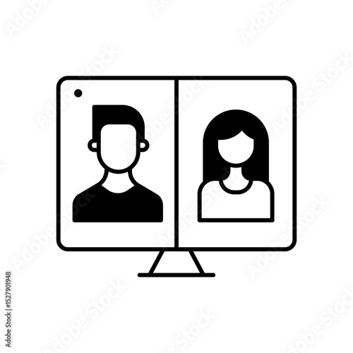Video Call Vector Symbol