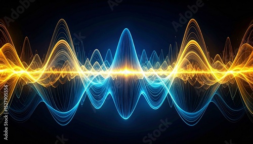 Abstract Energy Waves Flowing