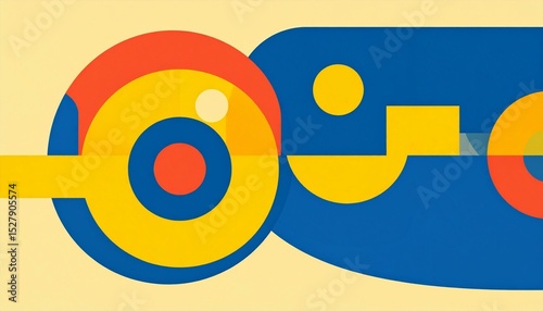 Abstract Geometric Colorful Design
