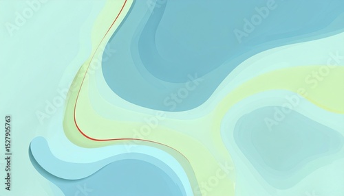 Abstract Pastel Wave Background