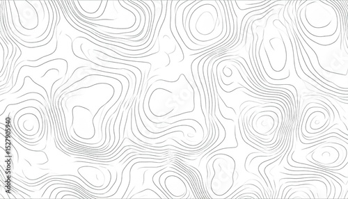 Abstract Topographic Line Art Pattern