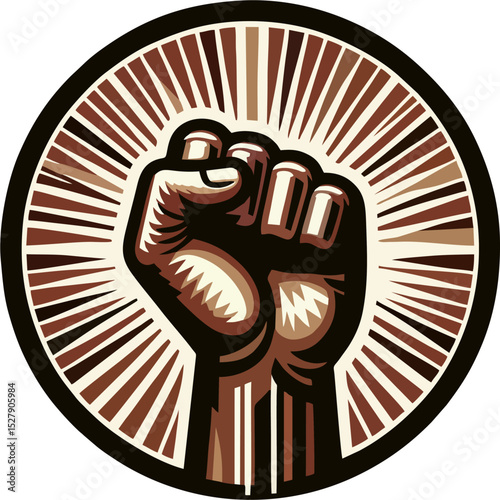 Vector Fist of Resistance - Social Justice and Empowerment Icon