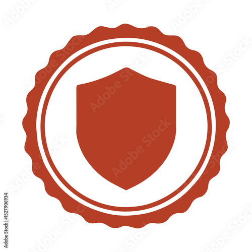 seal shield icon stamp frame vector on white background
Vector seal on white background