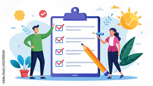 Checklist to complete project task – accomplish work