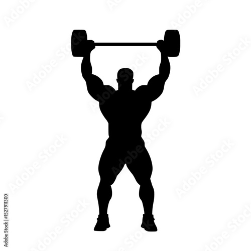 a silhouette of a man lifting a barbell over his head black, head, man, silhouette