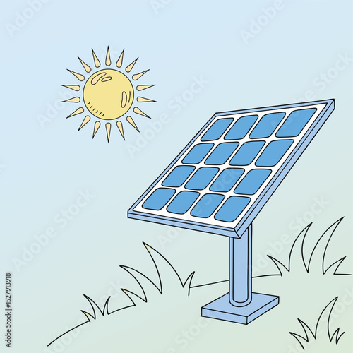 solar panel vector