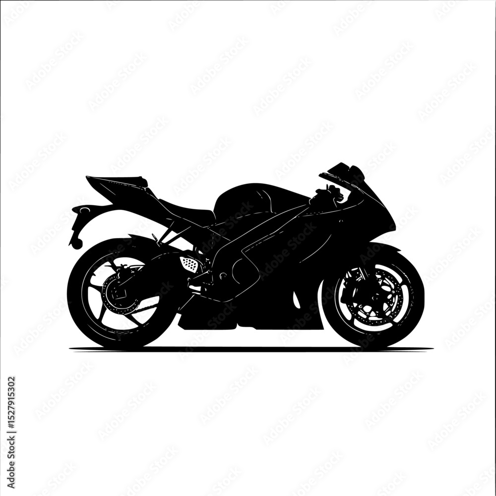 Obraz premium a black and white drawing of a motorcycle black, drawing, motorcycle, silhouette