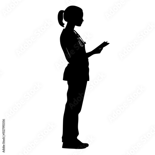 a black silhouette of a woman using a tablet black, phone, silhouette, stand, tablet, woman 