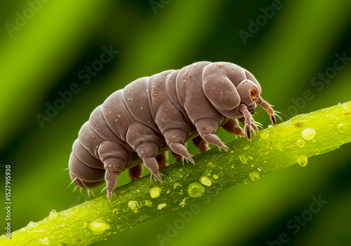 Microscopic Wonder Revealed – Detailed HD Image of a Tardigrade Showcasing Its Unique Biology and Survival Adaptations photo