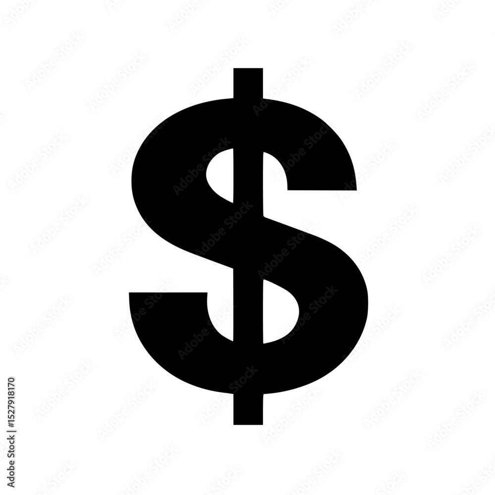 a black silhouette of a dollar, a flat symbol black, dollar, flat, icon, picture, silhouette, symbol , Generative art. a black silhouette of a dollar, a flat symbol black, dollar, flat, icon, picture, silhouette, symbol , Generative art.