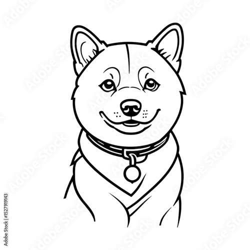 ごはんを待つ笑顔の犬｜Happy Dog Waiting for Food