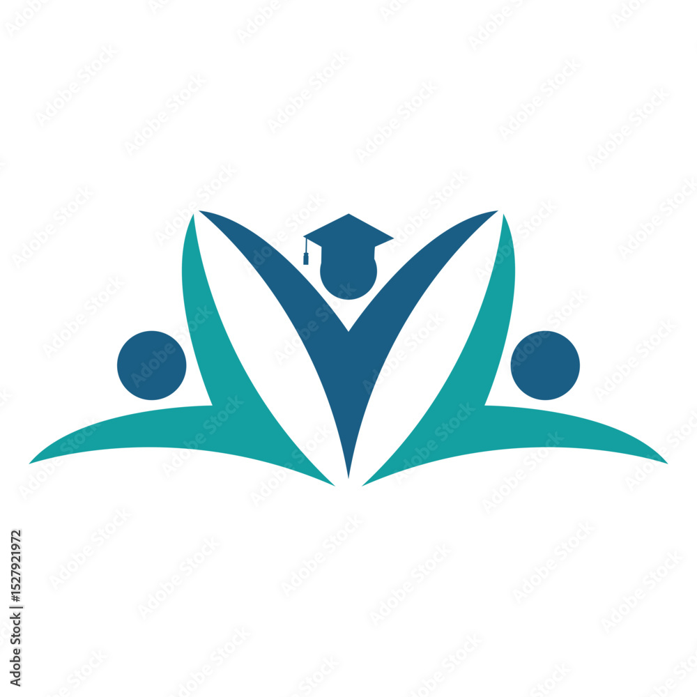 Obraz premium Modern Education Logo