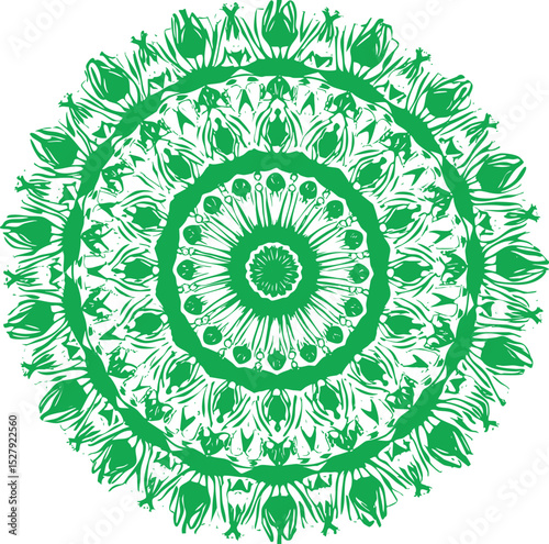 Multi colored mandala like background