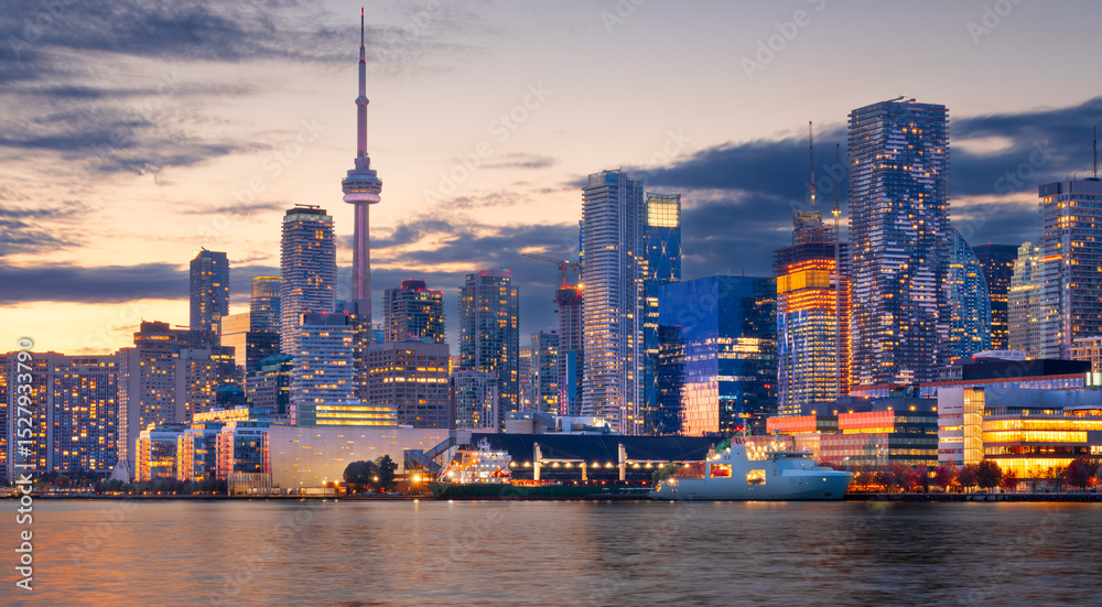 Obraz premium Toronto, Ontario, Canada Downtown Skyline