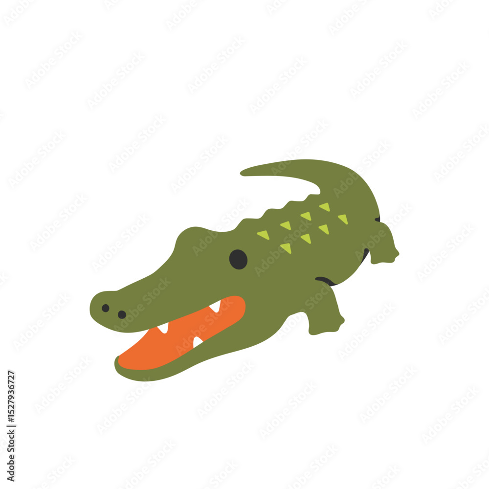 Obraz premium Crocodile Emoji