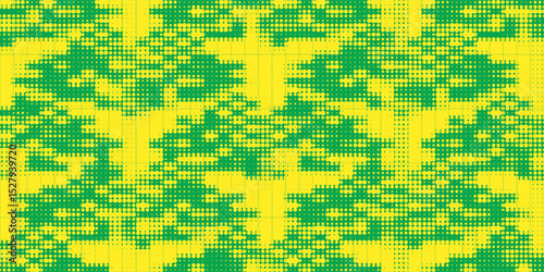 Dots halftone yellow green color pattern gradient texture background vector