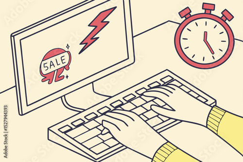 Online flash sale time limited shopping event