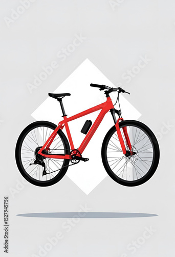 bicycle on a white background