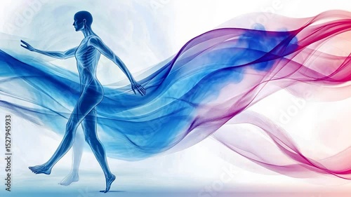 Human anatomy in motion photo