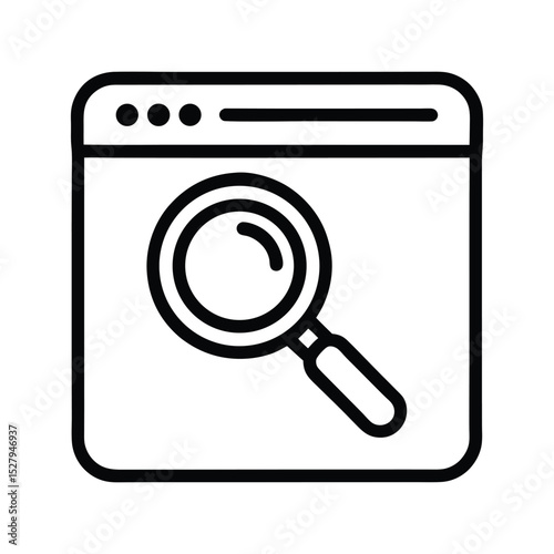 globe search vector icon