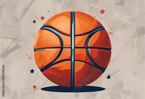 basketball hoop and ball