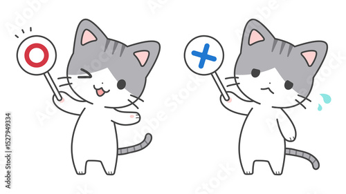 〇×クイズ猫セット