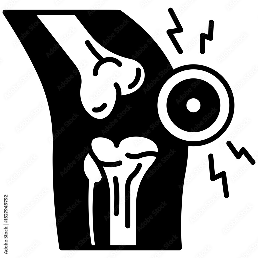 Obraz premium Arthritis Solid Icon