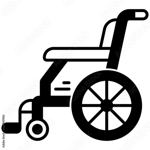 Wheelchair Solid Icon