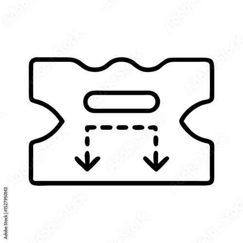 Foam insert design with directional arrows for packaging guidance  
