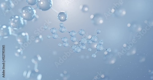 Wallpaper Mural Carbaryl rotating 3D model of insecticide, seamless looped video
 Torontodigital.ca