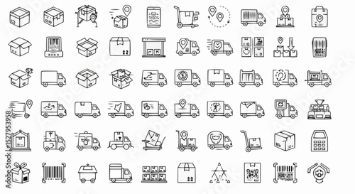 Vector icon set for web, business, and mobile design, featuring symbols for internet, travel, finance, music, and more