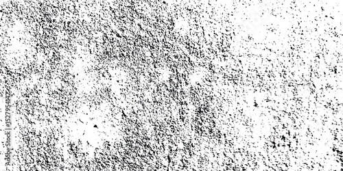 Abstract dust grunge concrete wall dark weathered overly pattern black and white rough vintage distress background.	