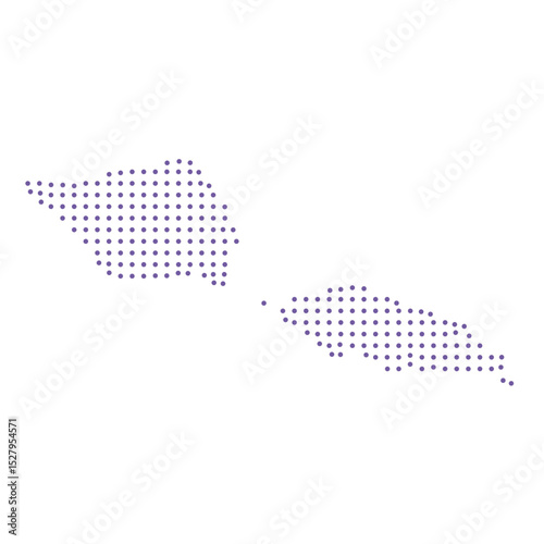 Samoa map dotted pattern design purple circle