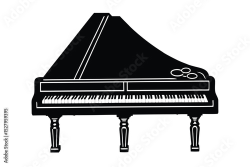 silhouette of a clavichord.eps